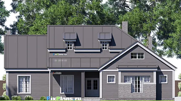 Проект одноэтажного дома 21х19м S255м2 F-17081