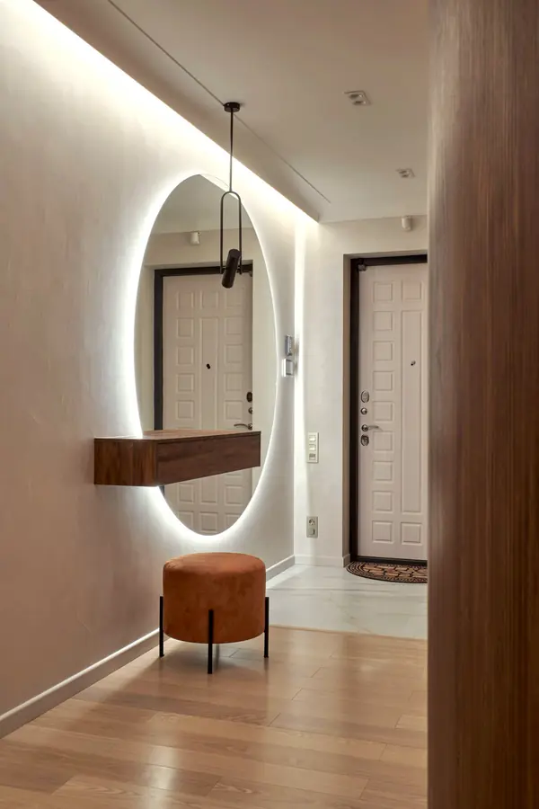 Холл-гостиная 74 кв.м. 2022 г. Фото.