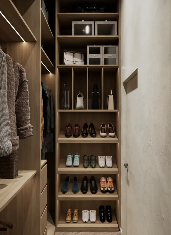 Дом с террасой Гардеробная