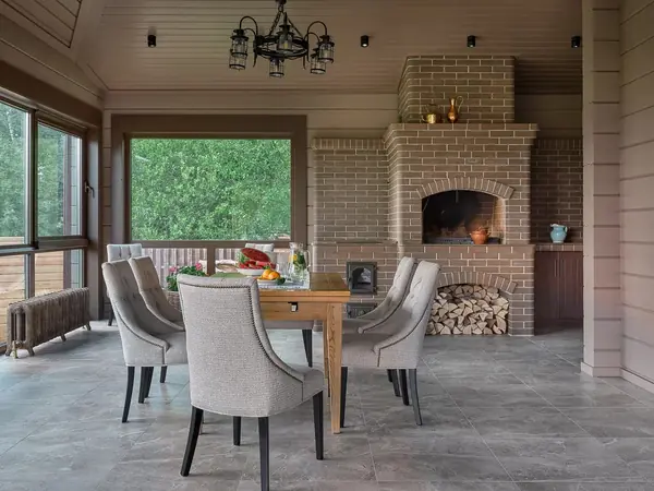 Дом из клееного бруса в стиле шале