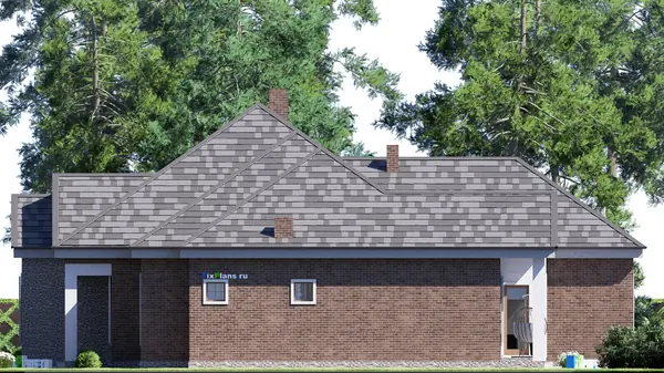 Проект одноэтажного дома 22х21м S244м2 F-17198