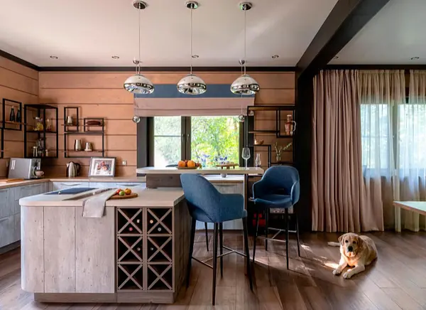 Дом из клееного бруса. Кухня. Автор проекта: Елена Канакина