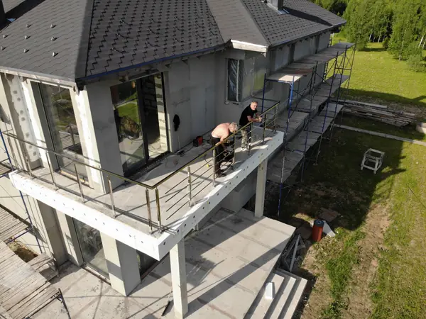 Декоративная штукатурка имитирует фактуру Дерево Visage Ceresit, газобетон и ППС