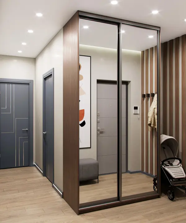 Дизайн двухкомнатной квартиры 44 м2