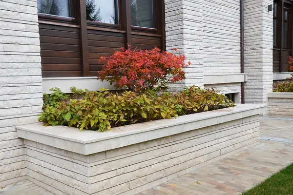 Современный сад в КП "Бенелюкс" вилла 1