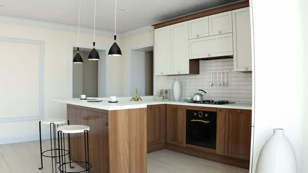 Квартира стиль американской классики.