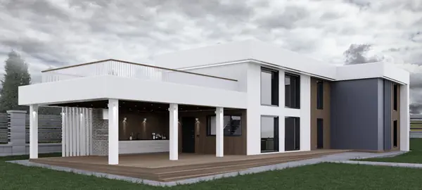 Проект двухэтажного дома в Минском районе