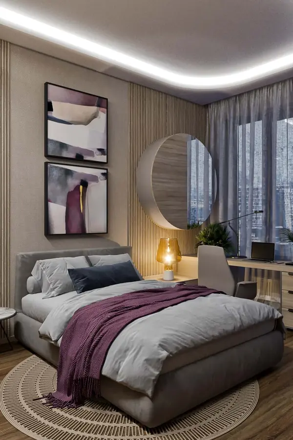 ЖК Level Стрешнево. Мастер спальня