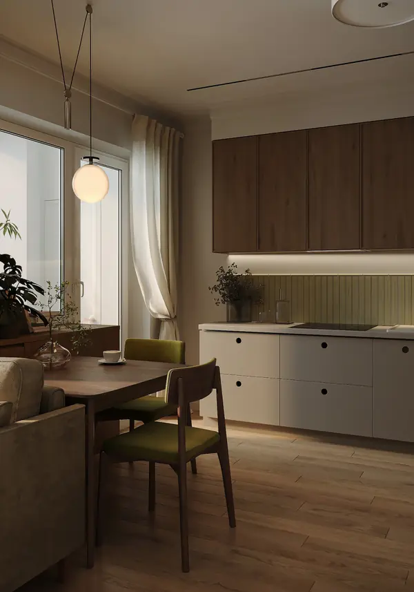 Вид на кухню