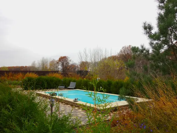 Сад с водоёмом