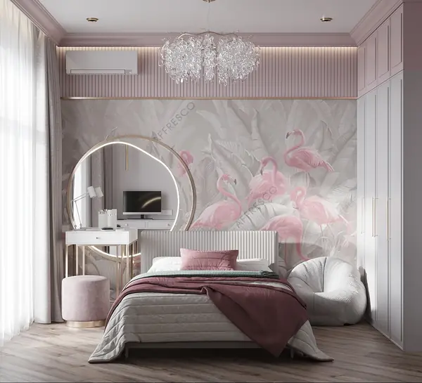 Комната для девочки. Дизайн проект квартиры в ЖК Ньютон