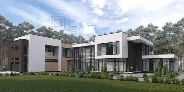 Проект дома с гаражом на три машины