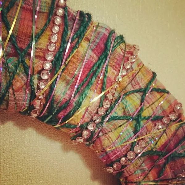 Интерьерный венок "Зимние бабочки" от La Couronne