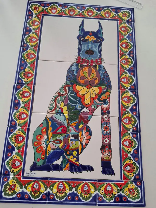 Панно "Зауэр и Дэбора" 75х75см