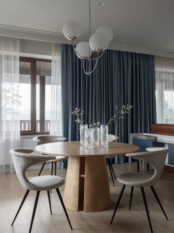 Дизайн интерьера дома 180 м.кв. расположенного среди Уральских гор.