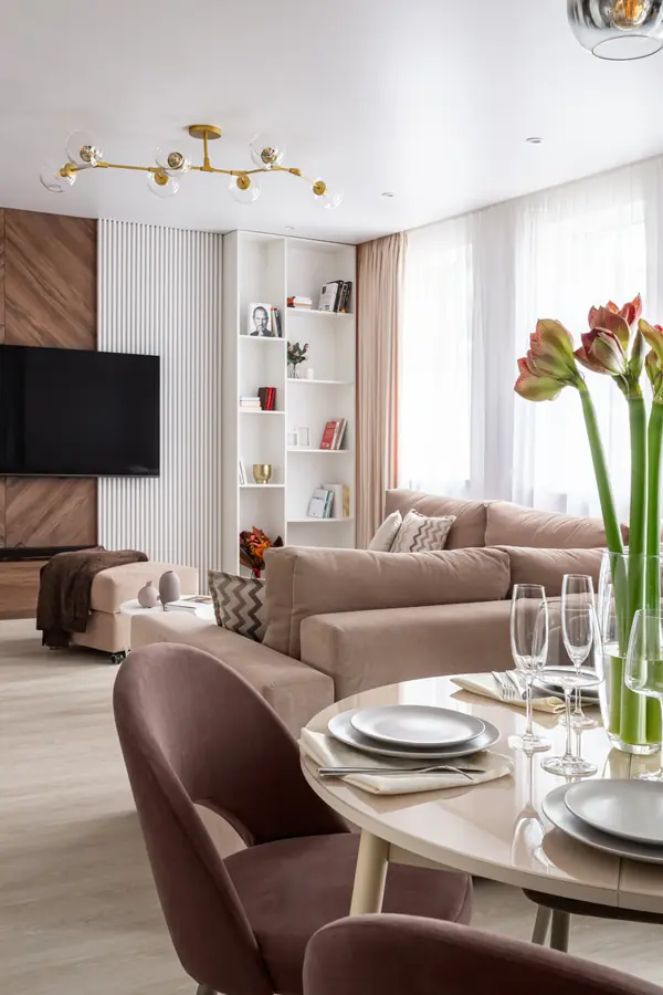 Квартира в теплых тонах