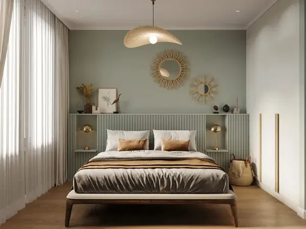 Трехкомнатная квартира 108 м² в скандинавском стиле с элементами бохо