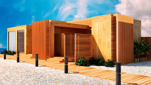 Экстерьер пляжной сауны при гостинице Hyatt Regency