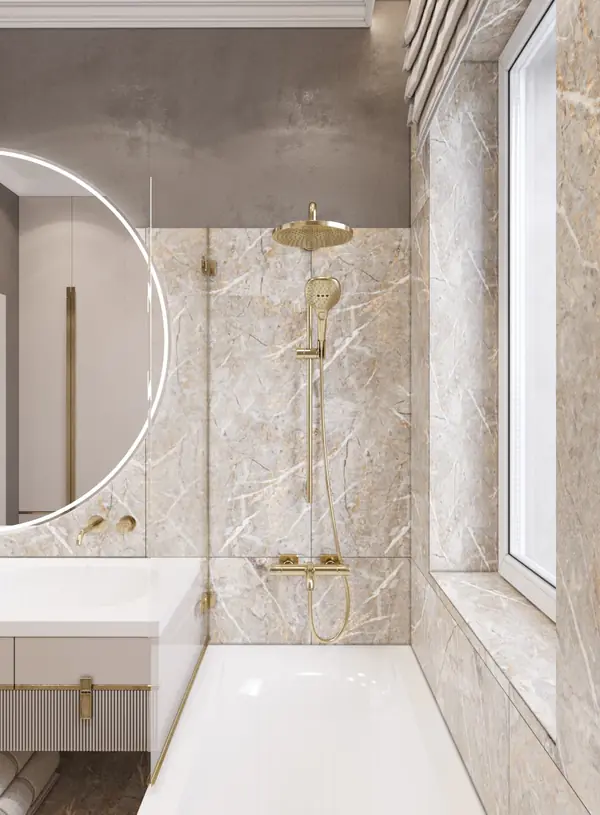 Ванная комната, частный дом