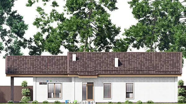 Проект одноэтажного дома 13х22м S180м2 F-16370