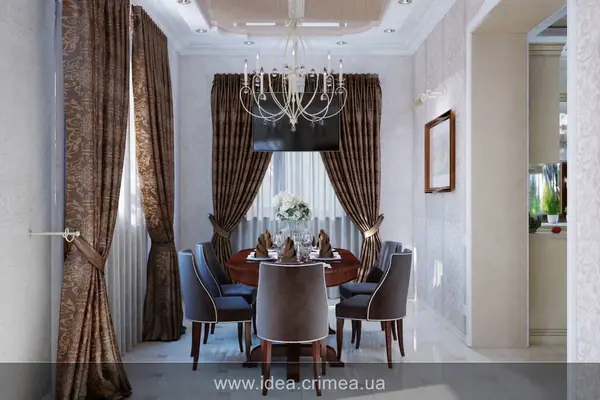 Living room in traditional style