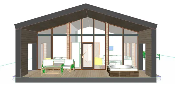 Проект гостевого дома в стиле барнхауз