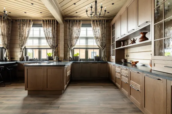 Кухня из массива дуба