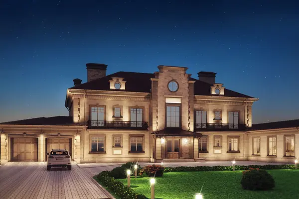 Архитектурно-художественная подсветка частного дома в пос. Солнечное