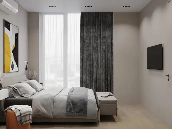 Красивая квартира эконом класса в современном стиле