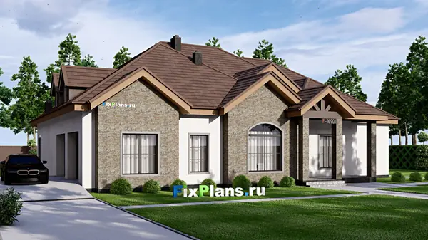 Проект одноэтажного дома 23х19м S429м2 F-16901