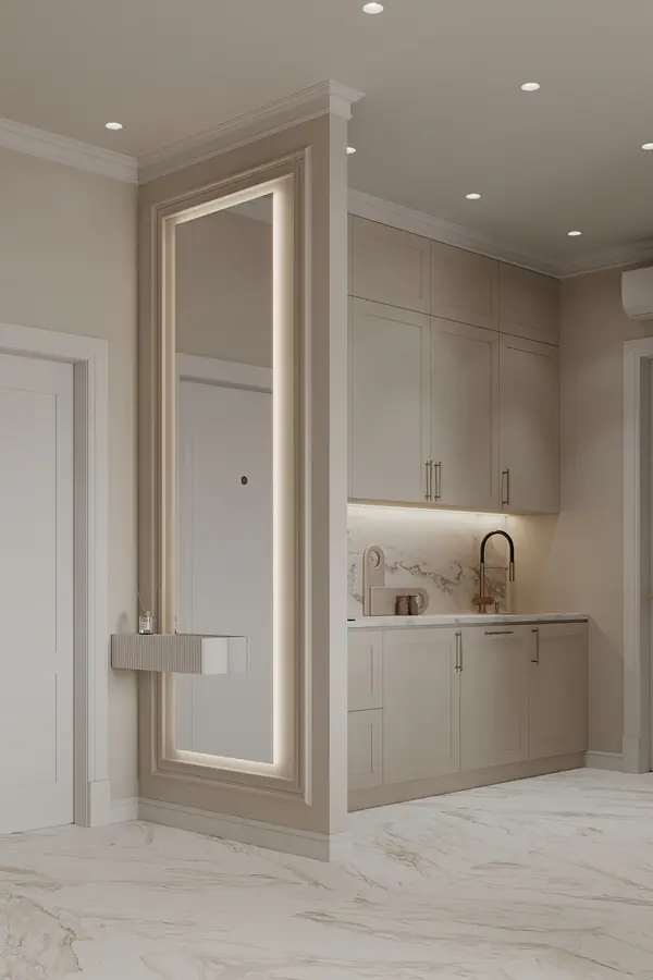 Дизайн и ремонт квартиры в ЖК Сердце Столицы - Поэзия неоклассики