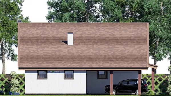 Проект дома с мансардой 15х23 м S302м2 F-17432