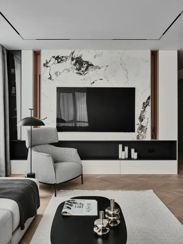 Дизайна-проект кухни гостиной ЖК "Две эпохи"