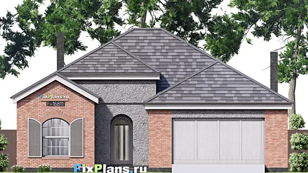 Проект одноэтажного дома 23х15м S214м2 F-16811