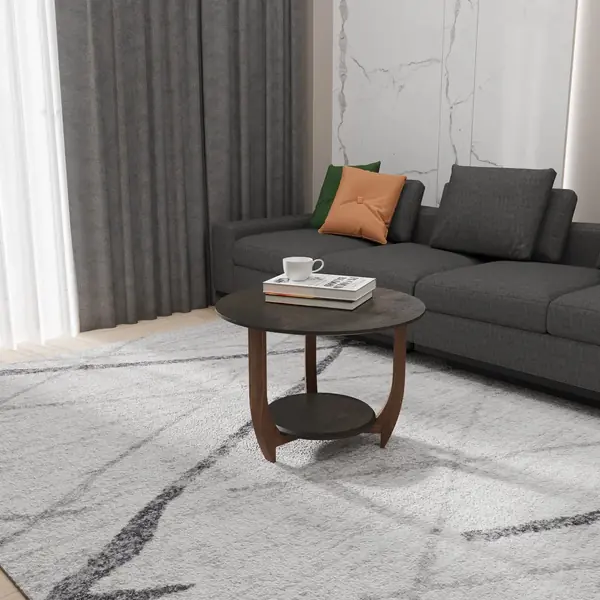 Журнальный столик ДОМОВОЙ черного цвета в гостинной