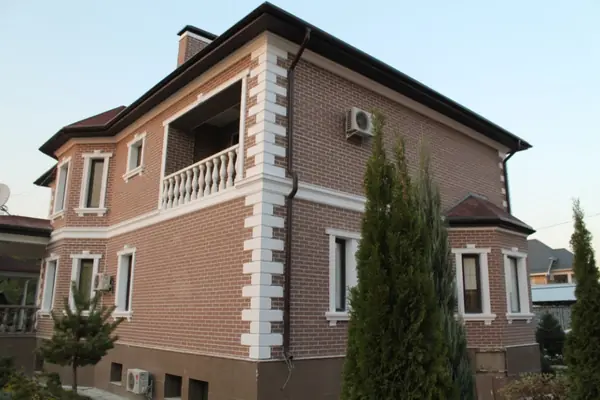 Фасад с гибким камнем