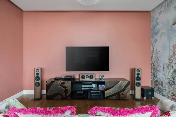 Акустическая система в гостиной
