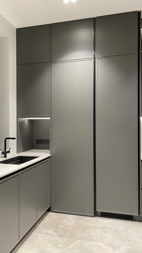 Кухня с кладовой в загородном доме