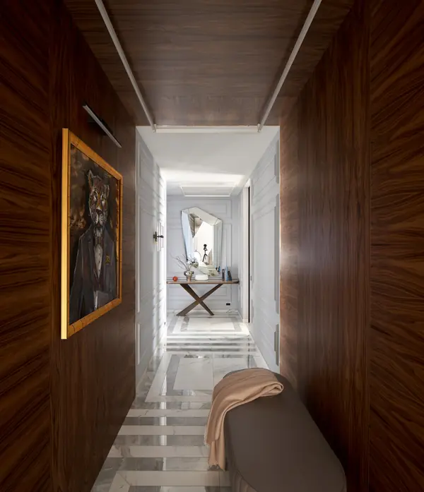 Коридор, вид от прихожей в сторону спален