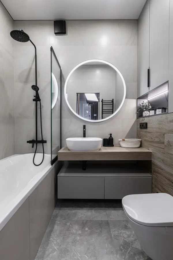 Двухкомнатная квартира в современном стиле с яркими акцентами