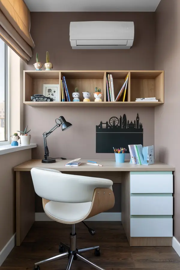 Квартира с оранжевым акцентом