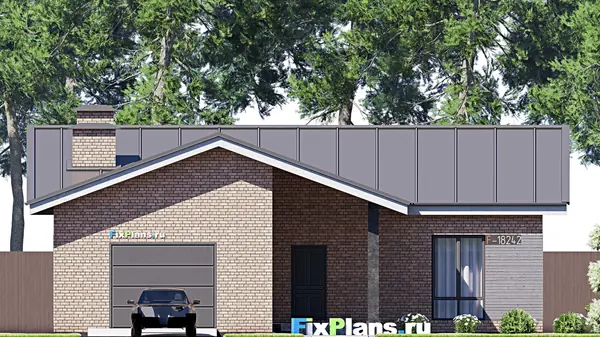 Проект одноэтажного дома 16х14м S140м2 F-18242