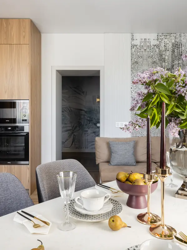 Современная кухня с нотками ретро от Iilimur design