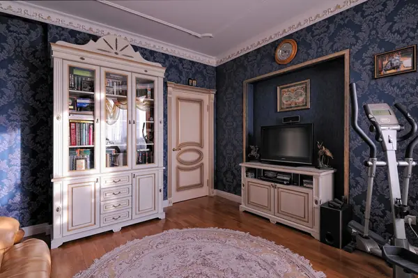 Кабинет белый с патиной