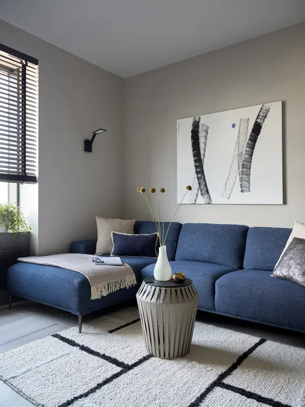 Аппартаменты на 35 этаже. Дизайнер Валерия Москалева. Публикация Elle Decoration