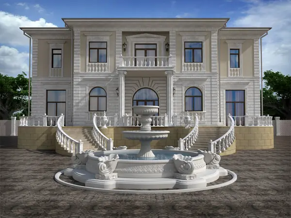 Дизайн  проект дома в Классическом стиле