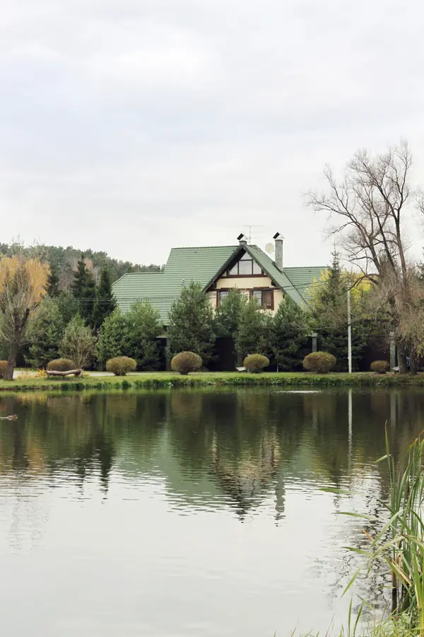 House on pond