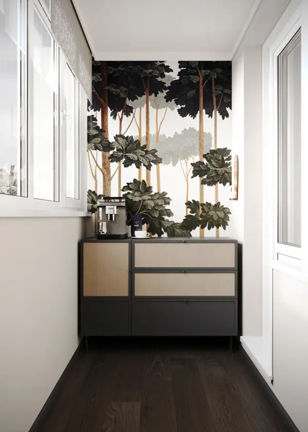 Дизайн мастер-спальни с балконом