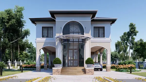 ДОМ-УСАДЬБА НА 2 СЕМЬИ + МАСТЕРСКАЯ (В1)