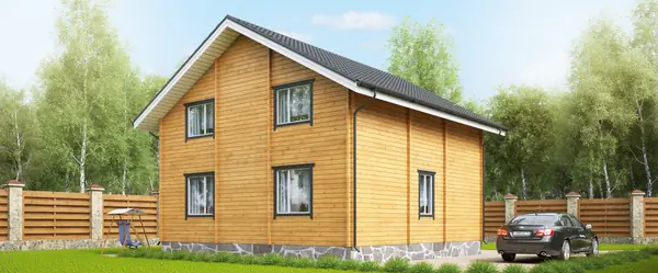 Дом из клеёного бруса сезонного проживания "Комфорт 1"